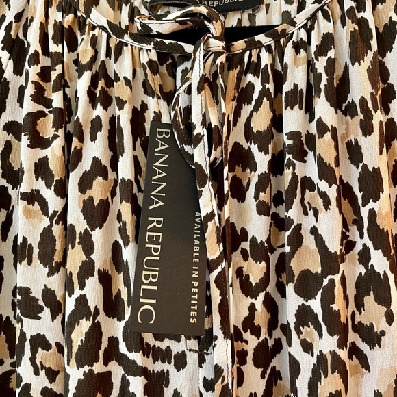 NWT Banana Republic Leopard Print Maxi Dress - S 593525 - Size Medium - Picture 8 of 10